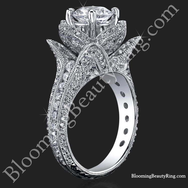 Flower wedding ring