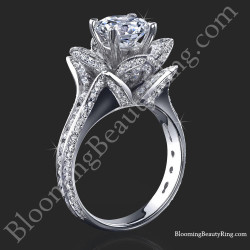 flower diamond ring