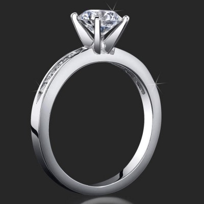 .30 ctw. Diamond Channel Set Solitaire Engagement Ring