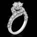 1.25 ctw. 6 Prong Hook and Swirl Tiffany Style Diamond Engagement Ring