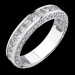 3.68 ctw. Channel Set Princess Micro Pave Round Engagement Ring Set - Wedding Band by Itself