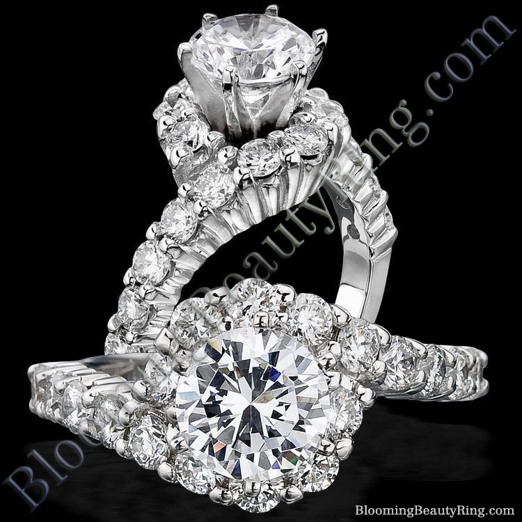 Perfectly Designed Twist and Endless Loop Diamond Setting with 6 Secure Prongs - bbr387