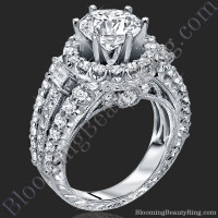 Spellbound - Enchanting Diamond Halo Engagement Ring 1