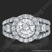 Spellbound - Enchanting Diamond Halo Engagement Ring 2