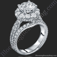 The Rising Diamond - Split Halo - Engagement Ring 1