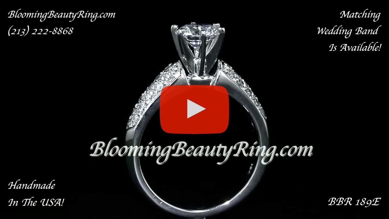 High Quality 6 Prong Modified Cathedral Engagement Setting – bbr189e standing up video