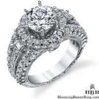 Spellbound - Enchanting Diamond Halo Engagement Ring-2