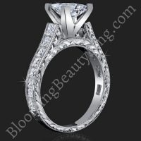150-ctw-extravagantly-detailed-princess-and-millegrain-engagement-ring-bbr334 standing up