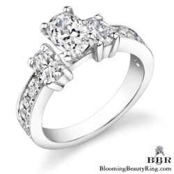 1.10 ctw. 14K Gold Diamond Engagement Ring - nrd360-1