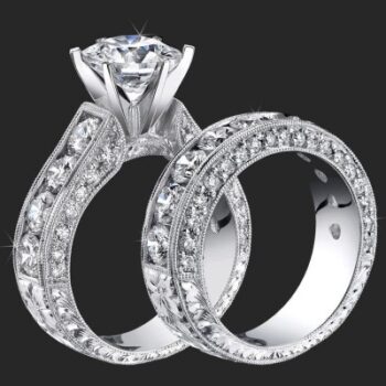 Jewelers Above And Beyond with More Than 4 Carats of Huge Top Quality Round Diamonds<br>$7400