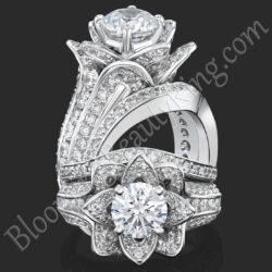 1.67 ctw. Original Small Blooming Beauty Flower Ring Set – bbr434mset