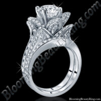 2.08 ctw. Original Large Blooming Beauty Flower Ring Set<br>$5900